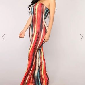 Maxi dress, multi colored